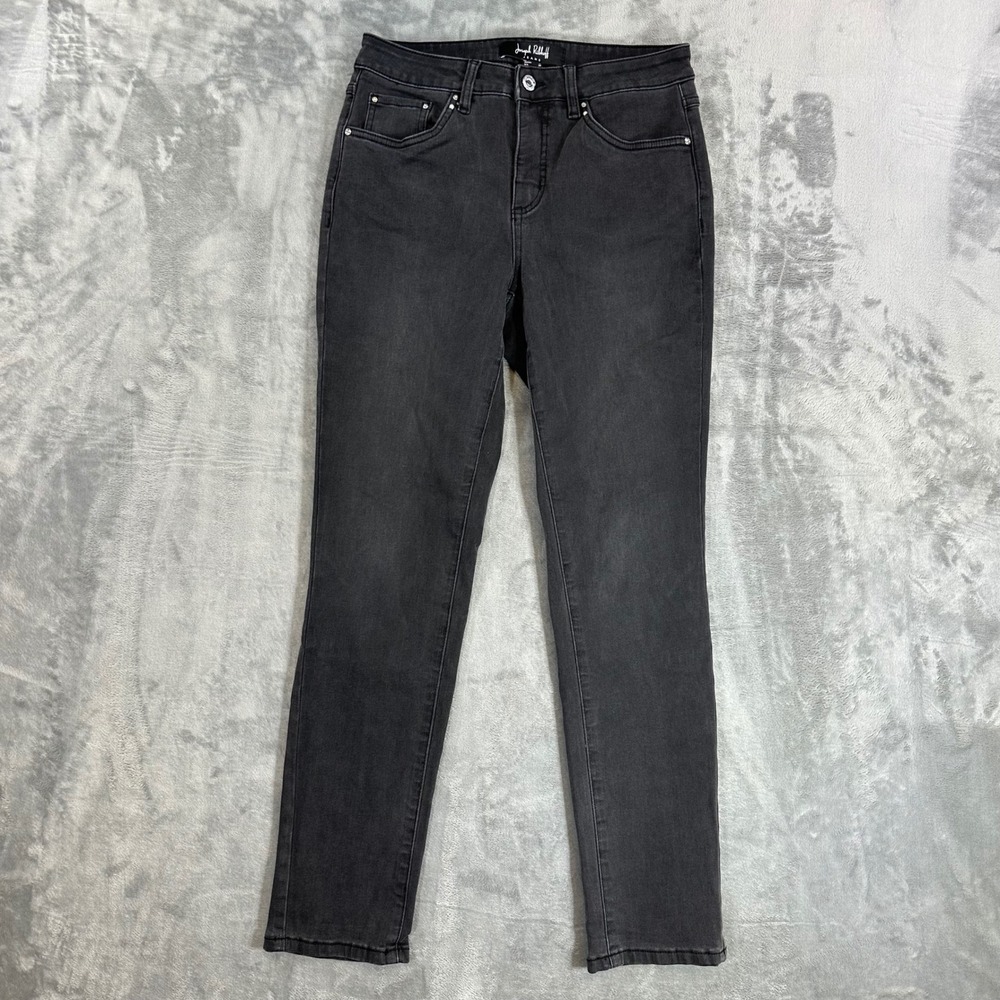 Joseph Ribkoff Slim Jeans Womens Size 8 Black High Rise Stretch